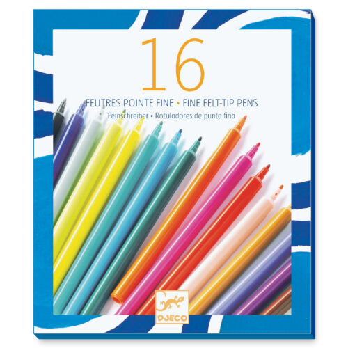 16 thin pens and markers