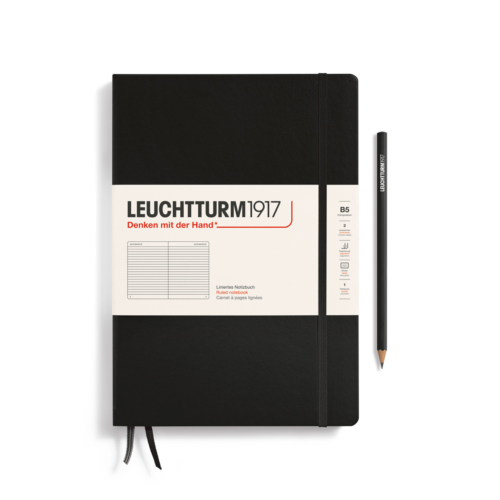 composition notebook hardcover black ruled by Leuchtturm1917