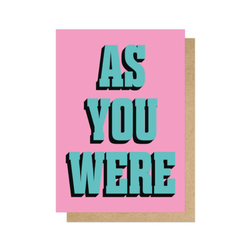 as you were card by EEP