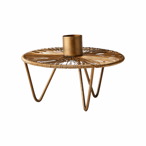 Thomas candle holder Large Brass by Affari of Sweden