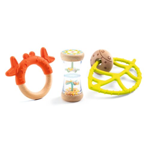 Rattle Set - Baby Blanc