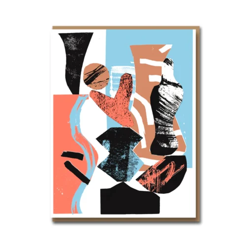 jean hans arp card illustrated by LAura Slater for 1973