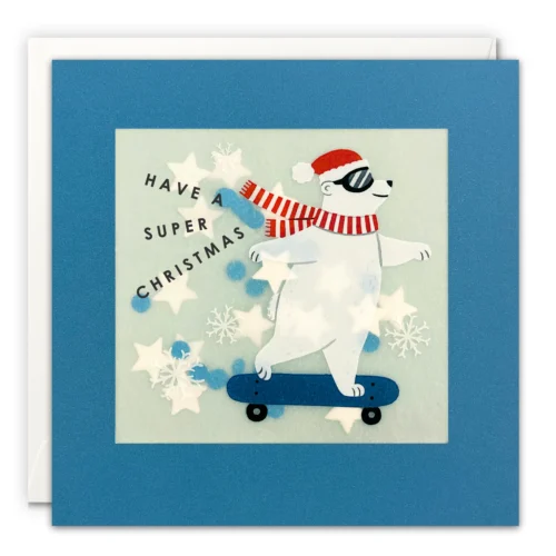 Christmas bear card by james ellis