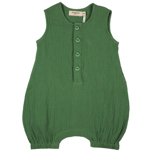 Baby All in One green muslin by pigeon Organics