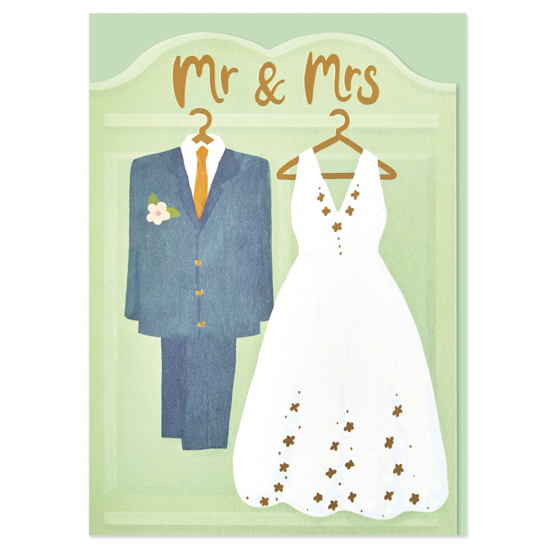 Mr & Mrs wedding card by raspberry blossom