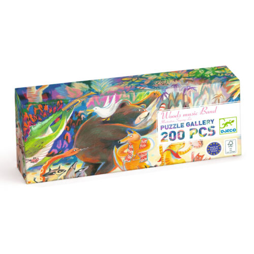 Djeco puzzle gallery woods music band 200 pieces