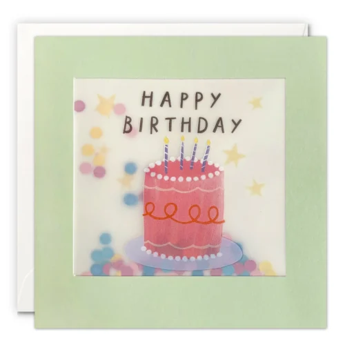 Pink Cake Shakies Birthday Card