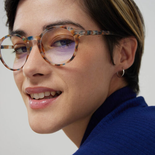 Screen glasses frame D blue tortoise by izipizi