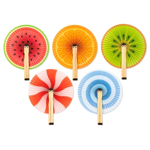 kikkerland fruity and sweet paper fans