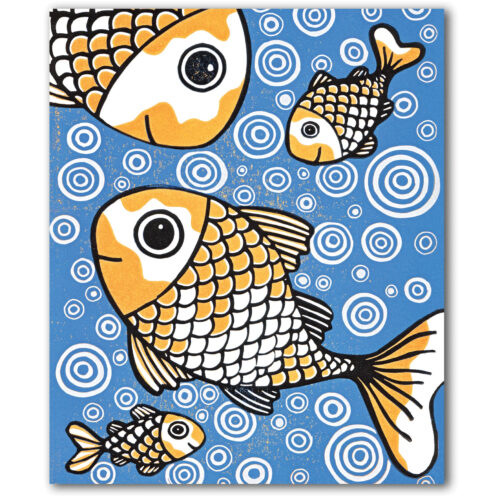 koi fish card by nico cards