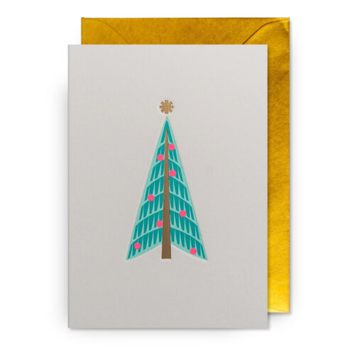 star topped christmas tree card by lagom