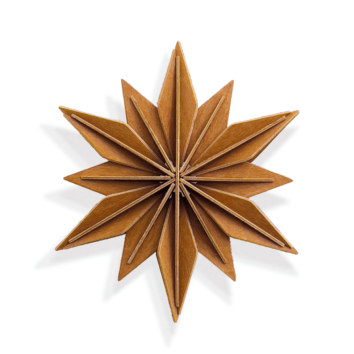 lovi decor star cinnamon brown 10 cm