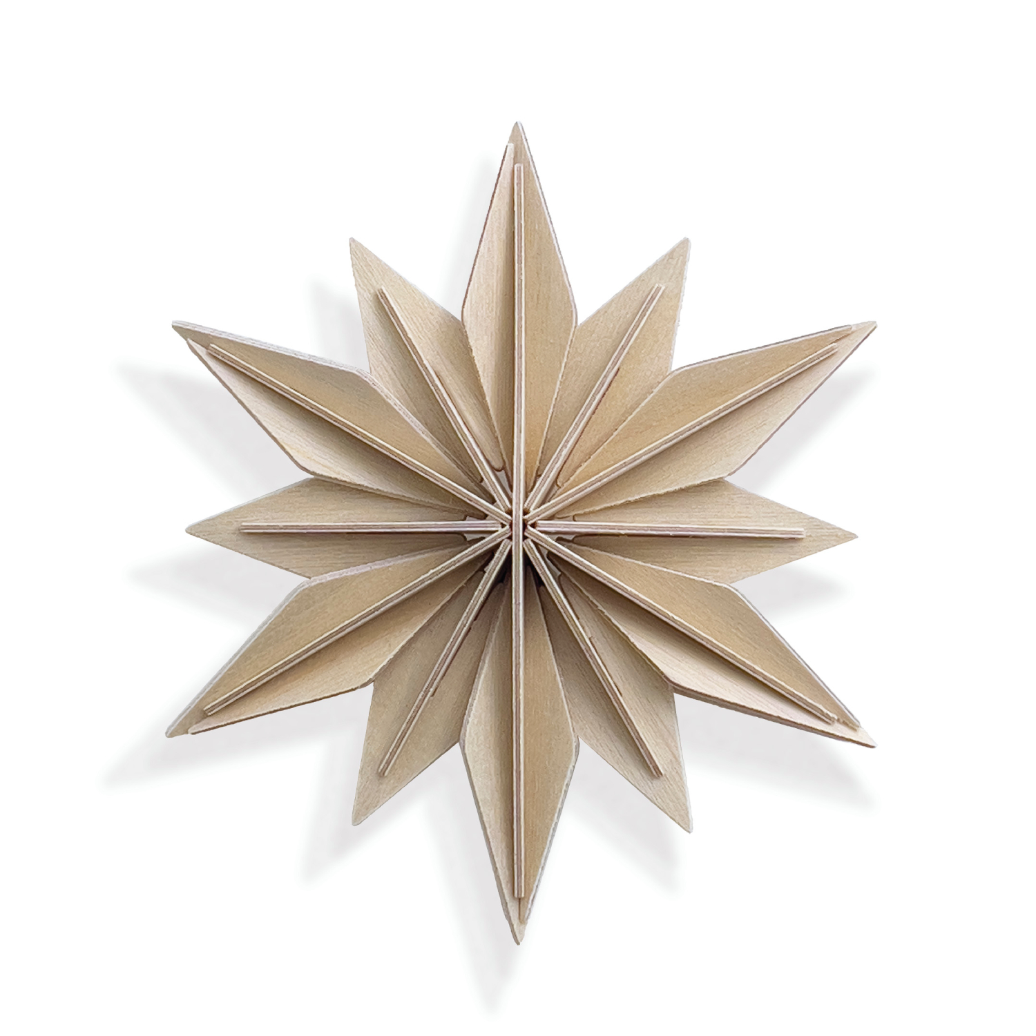 lovi decor star natural wood 10 cm