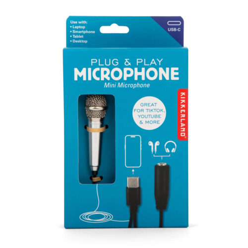 plug and play mini microphone type C by Kikkerland