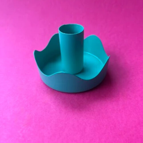 mini candle holder aqua by the colour emporium