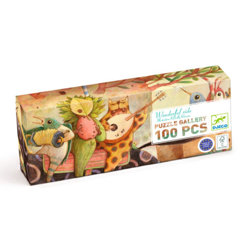 Djeco puzzle gallery wonderful ride 100 pieces