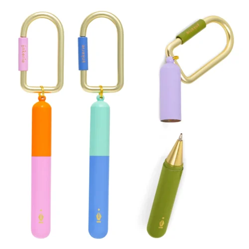 inkerie pocket keychain pen by kikkerland
