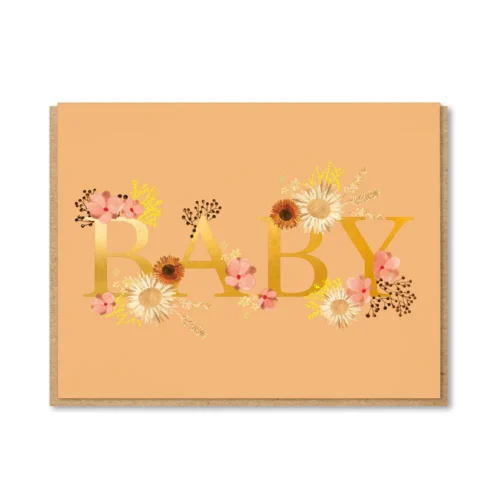 baby bouquet card by 1973