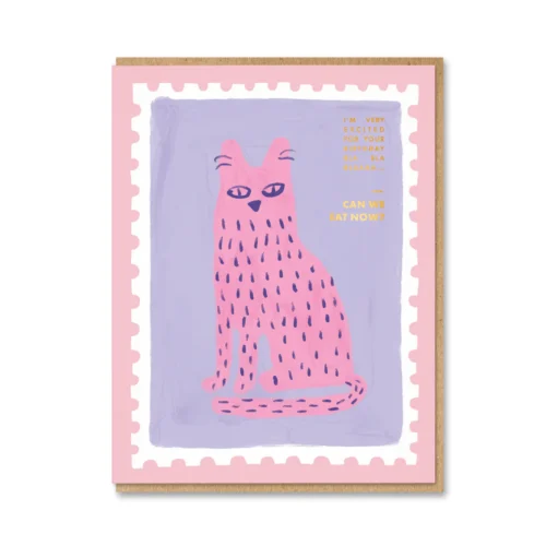 hungry cat card by 1973