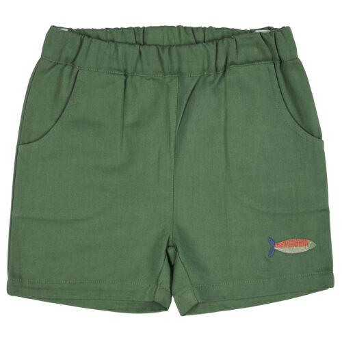 Embroidered Pull-on shorts by pigeon organics SS26