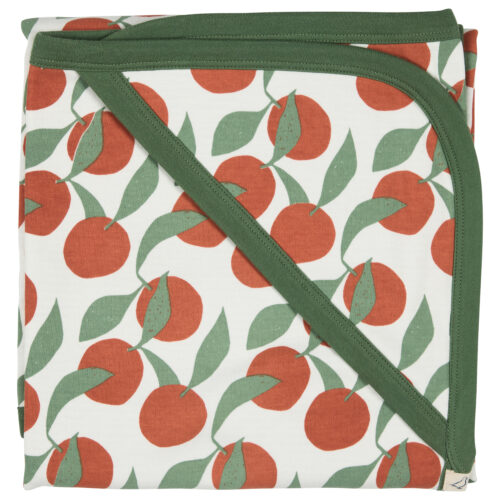 baby hooded Blanket apples by pigeon organics SS26