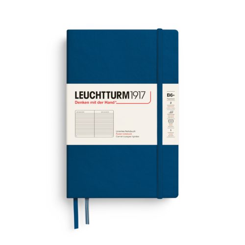 notebook b6+ indigo hardcover ruled by Leuchtturm1917