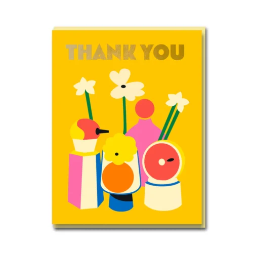 floral thank you card by 1973