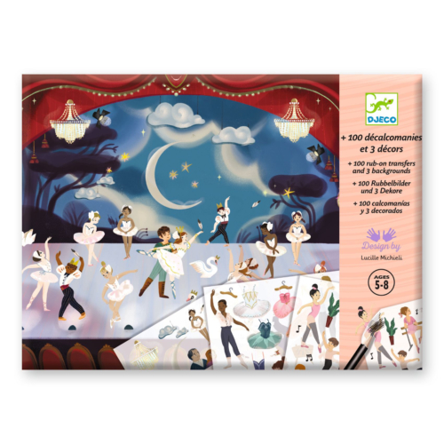 Rub Down Transfers little ballet dancers by djeco