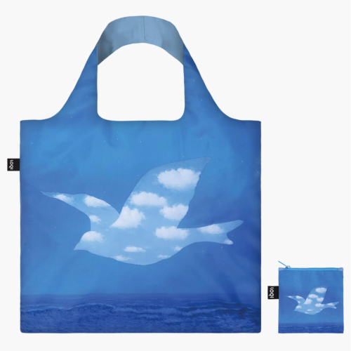 Loqi Rene Magritte the promise recycled shopper in zip pocket