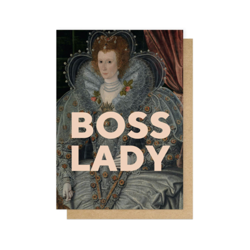 boss lady greeting card