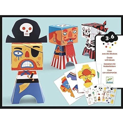Djeco DJ09042 Small Gift for Little Ones-Paper Toys, Mixed